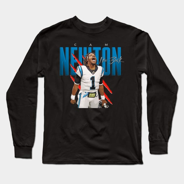 Cam Newton Long Sleeve T-Shirt by Juantamad